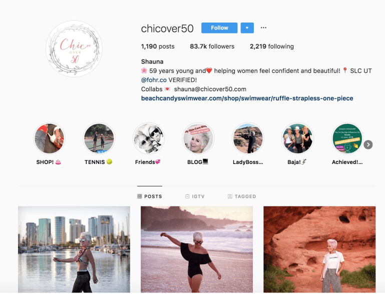 Shauna Robertson | Chic Over 50 Instagram | Social Media Influencers on Afluencer