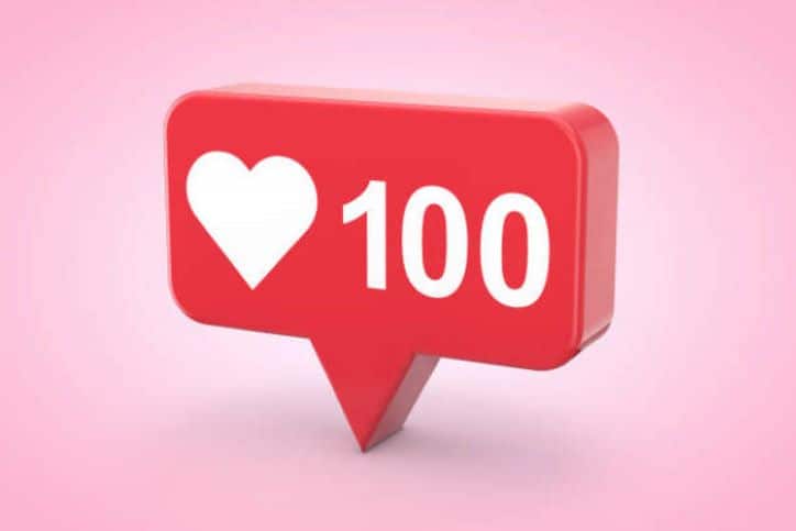 Social Media Numbers - 100 Likes