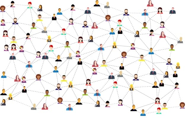 network of small brands and influencers
