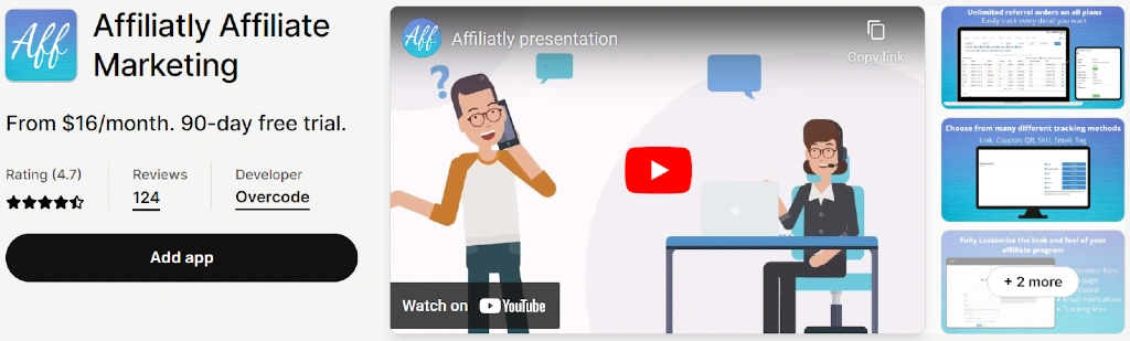 Affiliatly - affiliate tracking tool on Shopify | Promote affiliate programs