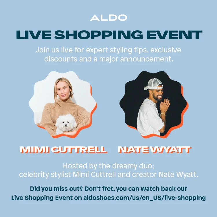 Aldo collabs with influencers to promote live shopping event