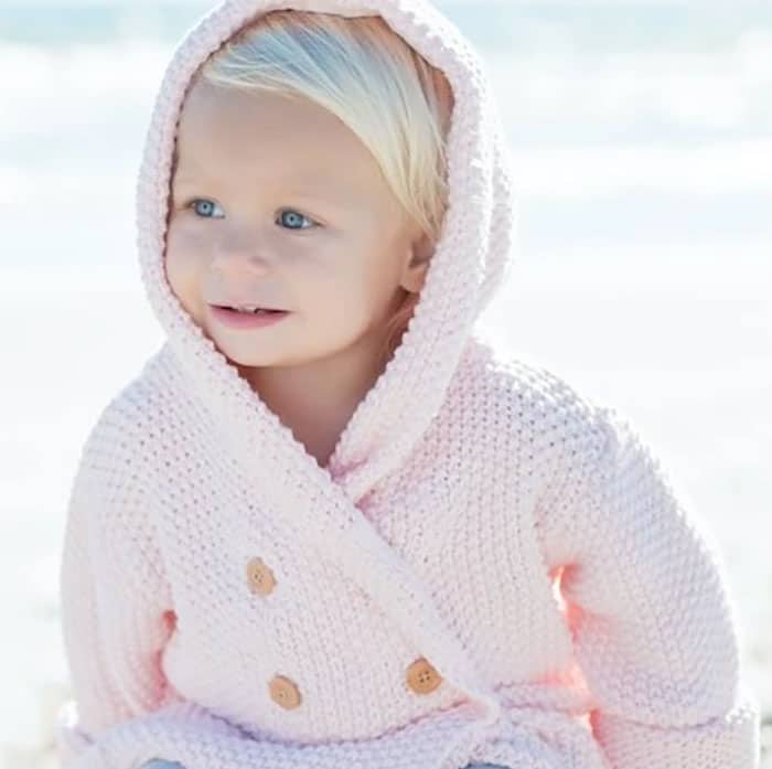 Baby in pink hoodie | Baby Clothing Brands