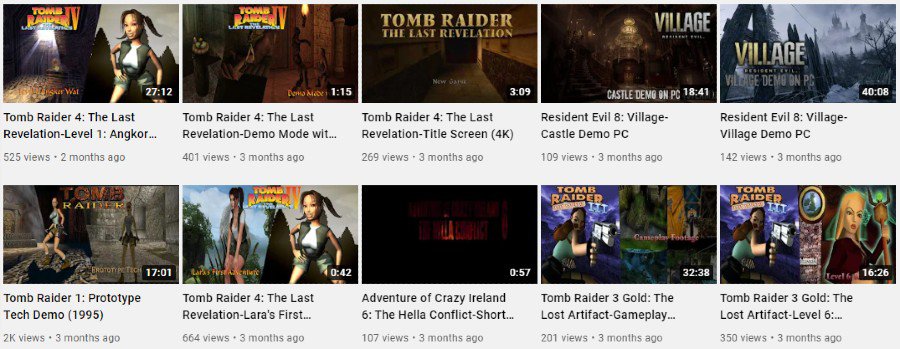 Eddy's Tomb Raider Channel | YouTube Video Gallery
