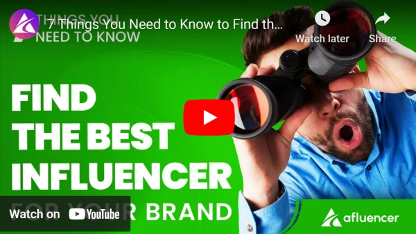 Find influencers for your brand on YouTube