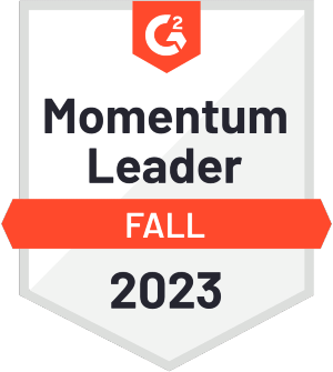 Momentum leader g2 badge - Fall 2023