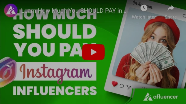 How much to pay Instagram influencers - YouTube video