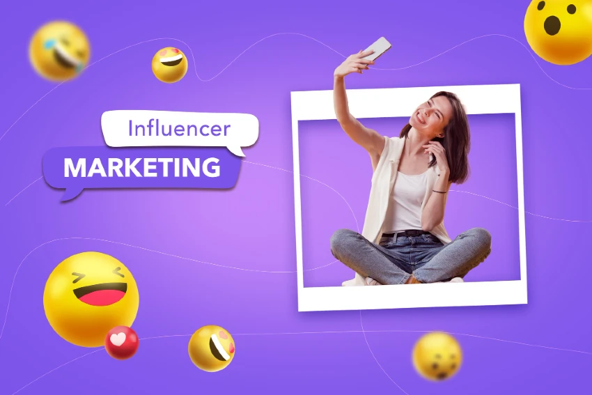 Woman sat taking selfie | Facebook influencer marketing | Strategy guide
