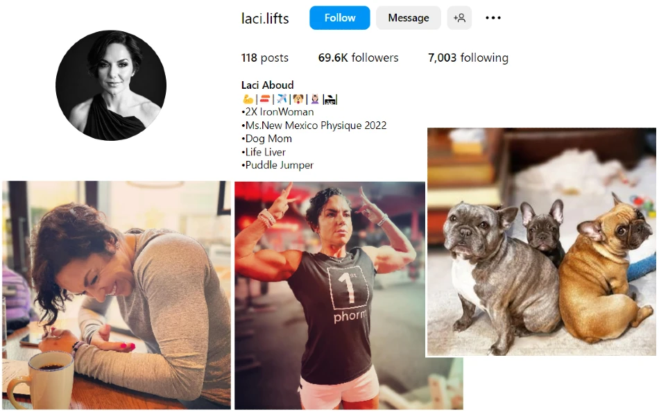 Laci Aboud on Instagram | Fitness and puppy posts