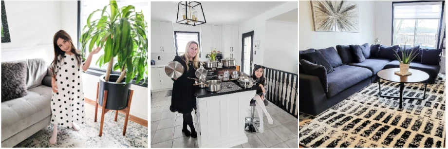 Michele Galea and daughter | Home decor posts on IG