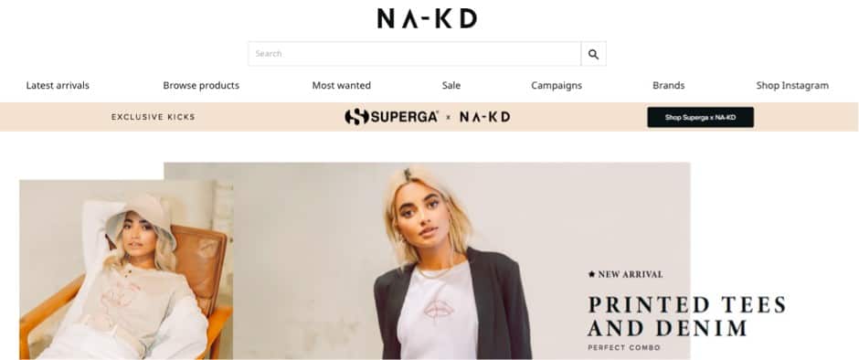 NA-KD Fashion Website | Brands with Influencer Programs