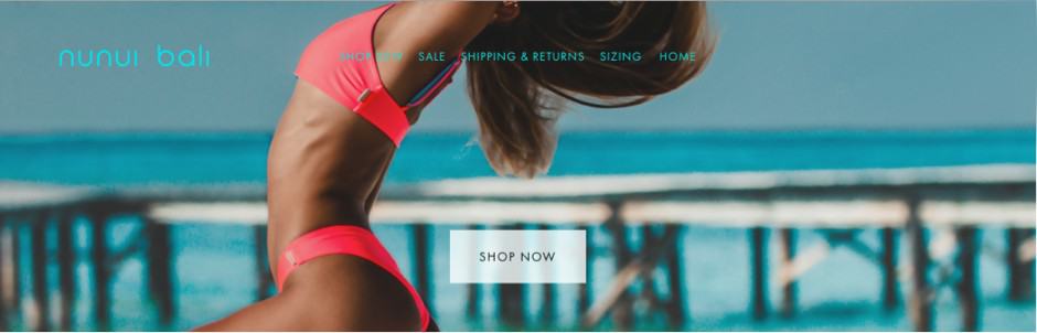 Nunui Bali Online Shop | Woman in pink bikini bending backwards