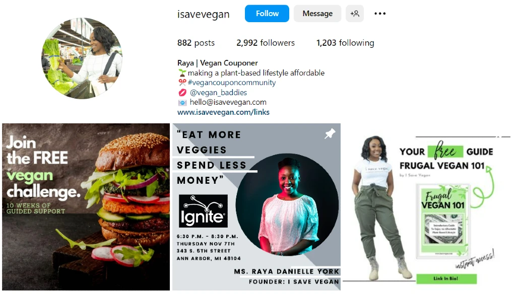 Raya Vegan Couponer | Nano vs micro-influencers guide