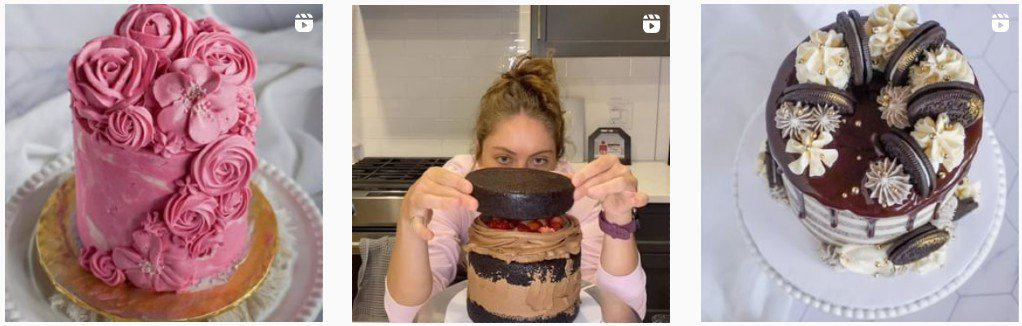 Stephanie Carr creating cake masterpieces on Instagram