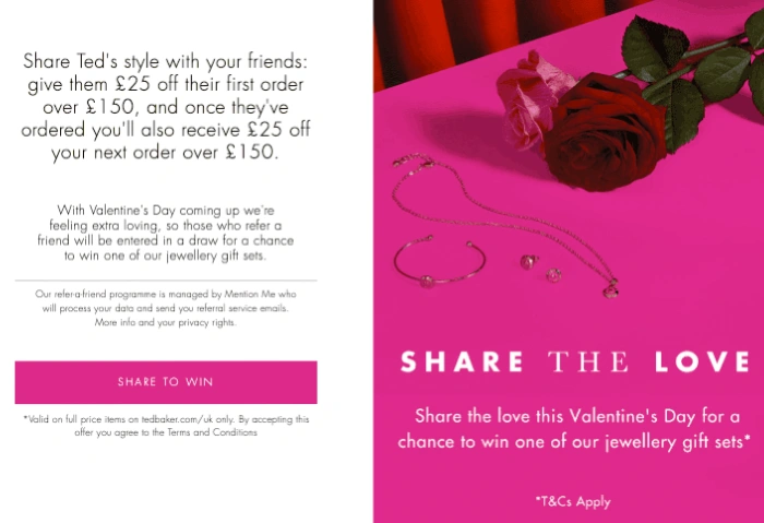 Ted Jewellery gift sets | Valentine's Day Marketing Ideas